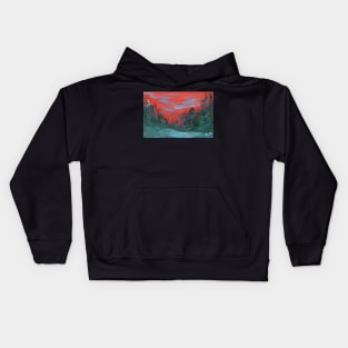 Red Sky At Night Kids Hoodie